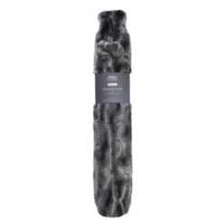 Hot Water Bottle With Luxury Faux Fur Cover 72cm Charcoal