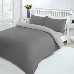 Lewis's Supersoft Reversible Bed In A Bag - Charcoal / Grey