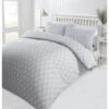 Lewis's Deco Duvet Set - Grey