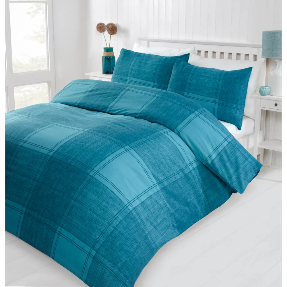 Lewis's Acton Duvet Set - Teal 1 Lewis's Acton Duvet Set - Teal