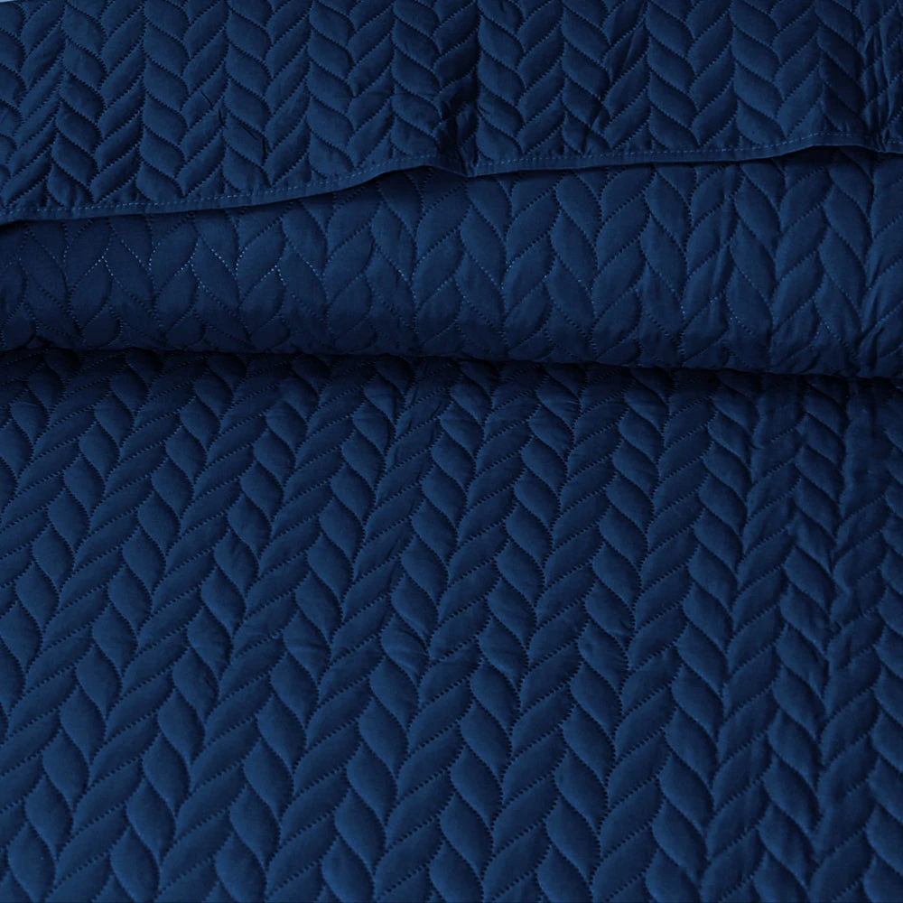 Opus Leaf Pinsonic Duvet Set - Navy 3 Opus Leaf Pinsonic Duvet Set - Navy - Image 3