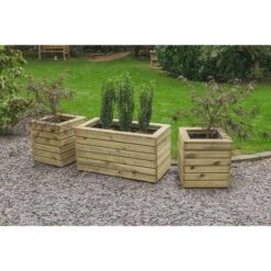 Forest Garden Linear Planter - Double 44cm(h) X 80cm(w) X 40cm(d) -Home Furnishing Serie Shop 4937456 6
