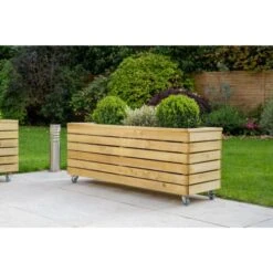 Forest Garden Linear Planter - Long With Wheels 49.6cm(h) X 120cm(w) X 40cm(d) 15 Forest Garden Linear Planter - Long With Wheels 49.6cm(h) X 120cm(w) X 40cm(d) -Home Furnishing Serie Shop 4937463 1