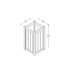 Forest Garden Slender Planter - Small 75cm(h) X 40cm(w) X 40cm(d) -Home Furnishing Serie Shop 4937500 7