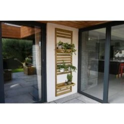 Forest Garden Slatted Wall Planter Trellis 2 Shelf 180cm(h) X 60cm(w) X 3.5cm(d) -Home Furnishing Serie Shop 4937654 1