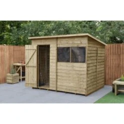 Forest Garden Overlap Pressure Treated 8x6 Pent Shed 11 Forest Garden Overlap Pressure Treated 8x6 Pent Shed -Home Furnishing Serie Shop 4937982 1
