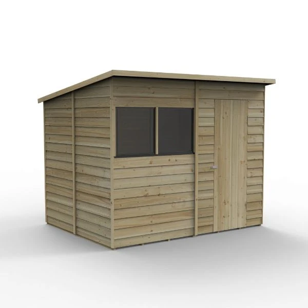 Forest Garden Overlap Pressure Treated 8x6 Pent Shed 2 Forest Garden Overlap Pressure Treated 8x6 Pent Shed - Image 2