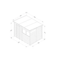 Forest Garden Overlap Pressure Treated 8x6 Pent Shed 17 Forest Garden Overlap Pressure Treated 8x6 Pent Shed -Home Furnishing Serie Shop 4937982 4