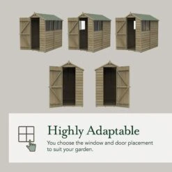 Forest Garden Overlap Pressure Treated 8x6 Pent Shed 15 Forest Garden Overlap Pressure Treated 8x6 Pent Shed -Home Furnishing Serie Shop 4937982 6