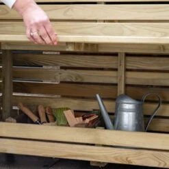 Forest Garden Linear Planter - Tall With Storage 91cm(h) X 120cm(w) X 40cm(d) -Home Furnishing Serie Shop 4938101 4