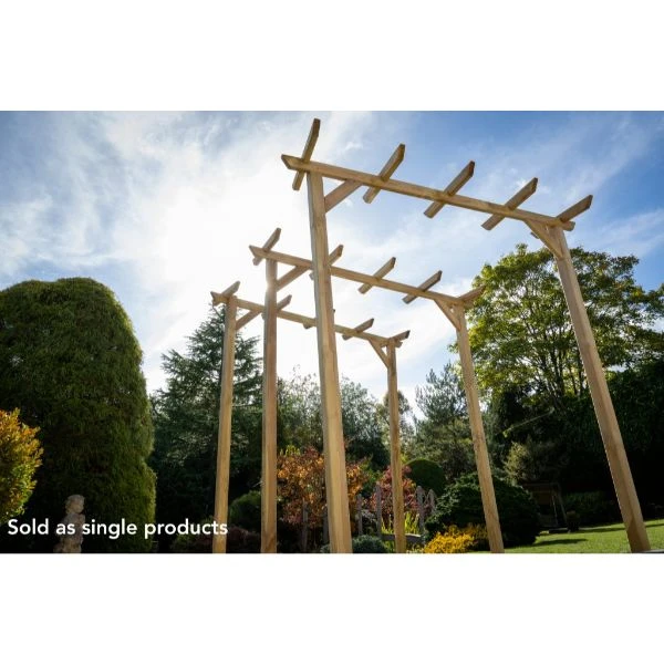 Forest Garden Hanbury Flat Top Arch 8 Forest Garden Hanbury Flat Top Arch - Image 8