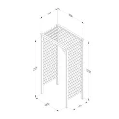 Forest Garden Slatted Arch -Home Furnishing Serie Shop 4938248 6