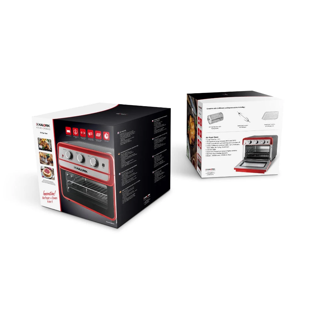 Kalorik Air Fryer & Mini Oven 22L - Red 1700W 7 Kalorik Air Fryer & Mini Oven 22L - Red 1700W - Image 7