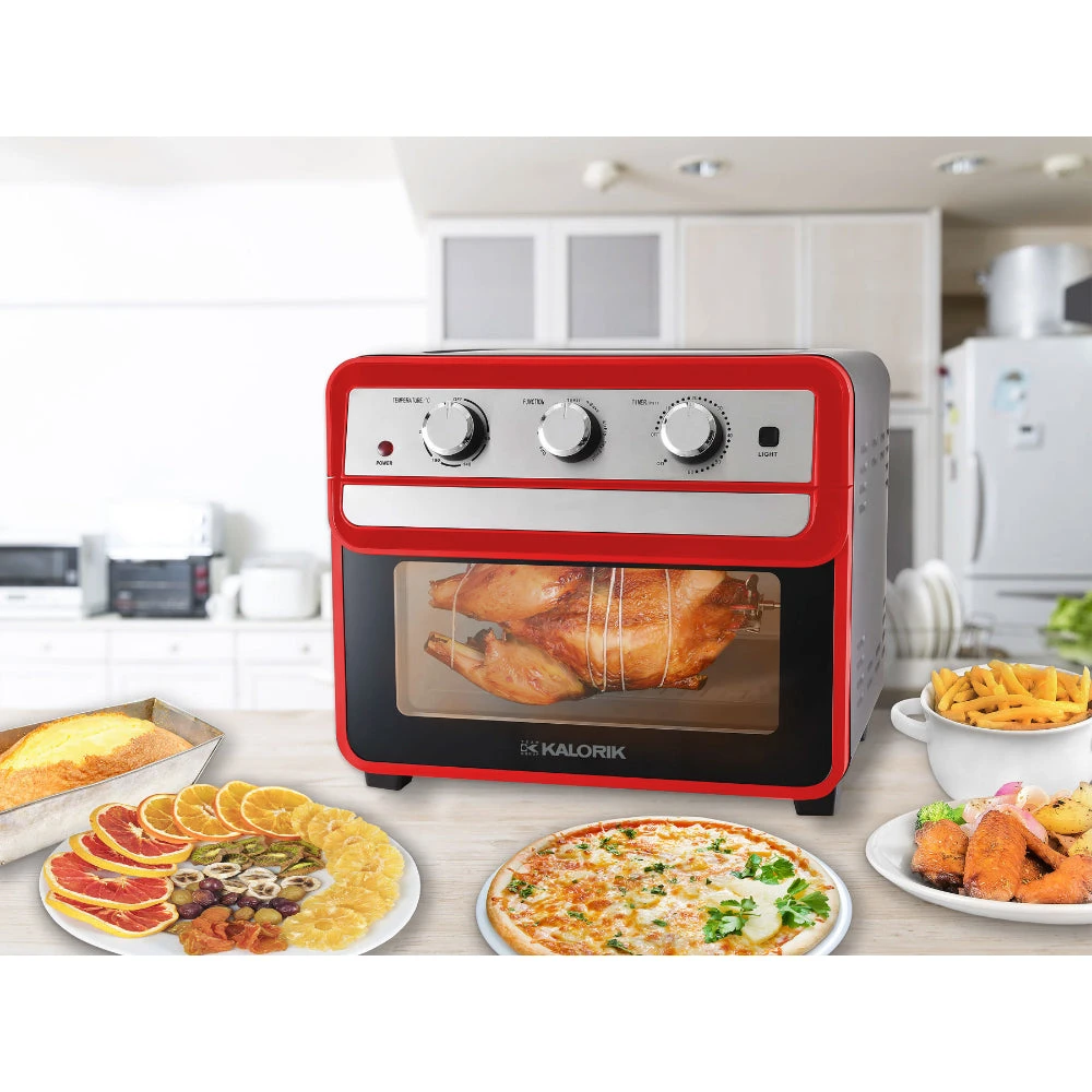 Kalorik Air Fryer & Mini Oven 22L - Red 1700W 2 Kalorik Air Fryer & Mini Oven 22L - Red 1700W - Image 2