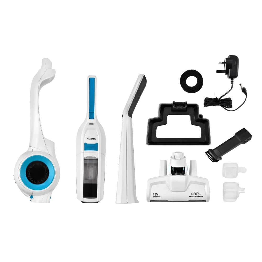 Kalorik Water Filtration Vacuum Cleaner 35W - White & Blue 2 Kalorik Water Filtration Vacuum Cleaner 35W - White & Blue - Image 2