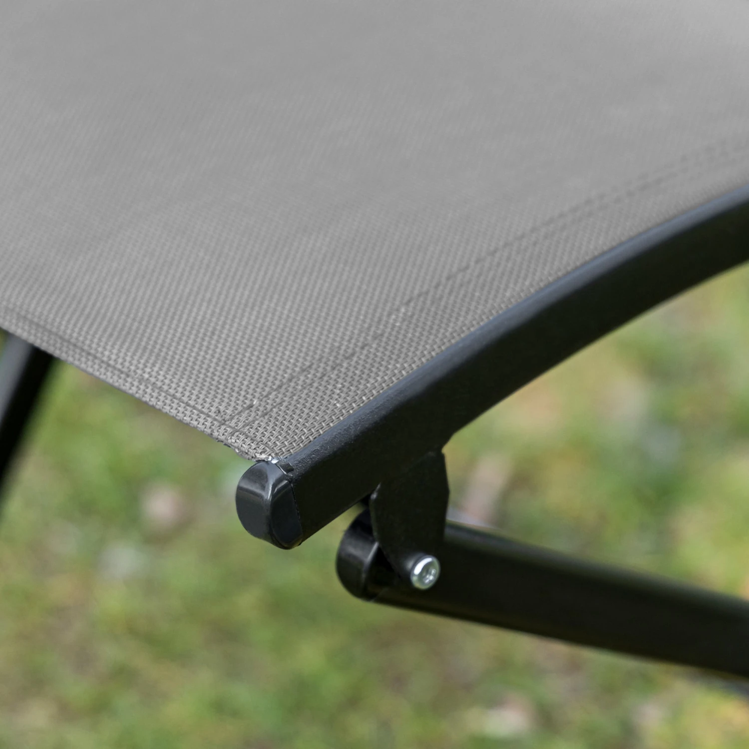 Outsunny 3 Piece Patio Dining Set - Black 8 Outsunny 3 Piece Patio Dining Set - Black - Image 8