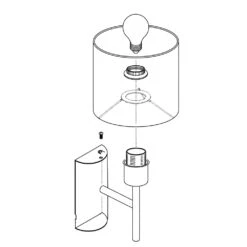 EGLO Pasteri Wall Light With Switch - Nickel & Grey 9 EGLO Pasteri Wall Light With Switch - Nickel & Grey -Home Furnishing Serie Shop 5046546 EGLO Pasteri Wall Light with Switch Nickel Grey 5