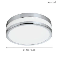 EGLO Palermo Ceiling & Wall Light - Chome & White -Home Furnishing Serie Shop 5046553 EGLO Palermo Ceiling Wall Light Chome White 6