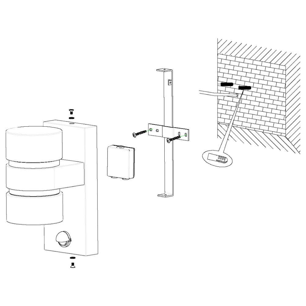 EGLO Atollari Exterior Wall Light - Silver 5 EGLO Atollari Exterior Wall Light - Silver - Image 5