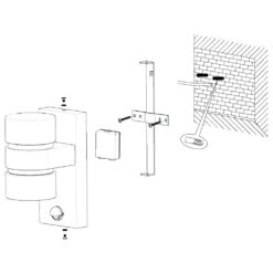 EGLO Atollari Exterior Wall Light With Sensor - Anthracite -Home Furnishing Serie Shop 5046621 EGLO Atollari Exterior Wall Light Silver 5 664c6d0e 1f31 488c 861a ab946b85fe25