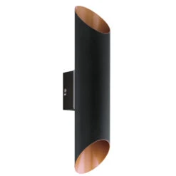 EGLO Agolada Exterior Wall Light Up And Down 2 Light - Black & Copper -Home Furnishing Serie Shop 5046744 EGLO Agolada Exterior Wall Light Up and Down 2 Light Black Copper 2
