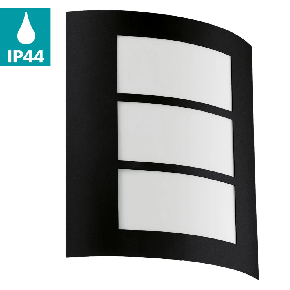 EGLO City Exterior Wall Lamp - Black 1 EGLO City Exterior Wall Lamp - Black