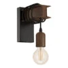 EGLO Townshend Steel Wall Light - Brown