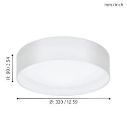 EGLO Pasteri Ceiling Light - White 10 EGLO Pasteri Ceiling Light - White -Home Furnishing Serie Shop 5047130 EGLO Pasteri Ceiling Light White 4