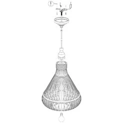 EGLO Amsfield Rattan Pendant Light Teardrop - Brown -Home Furnishing Serie Shop 5047277 EGLO Amsfield Rattan Pendant Light Teardrop Brown 5