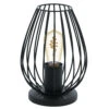 EGLO Newtown Vintage Table Lamp In Cage - Black