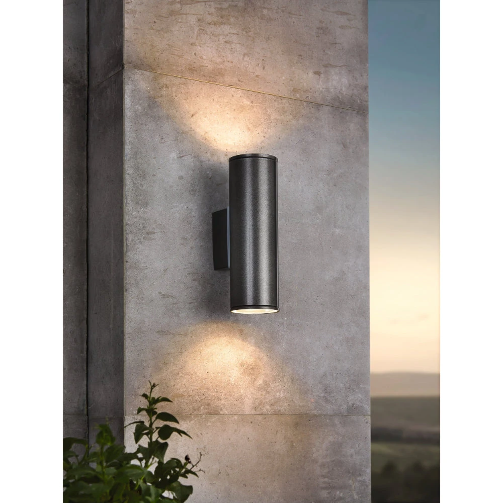 EGLO Riga Exterior Wall Light - Anthracite 2 EGLO Riga Exterior Wall Light - Anthracite - Image 2