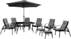 Silver & Stone Windsor Outdoor 11 Piece Furniture Set - Grey 9 Silver & Stone Windsor Outdoor 11 Piece Furniture Set - Grey -Home Furnishing Serie Shop 51 B7W02JDL. AC SL1000
