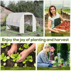 Outsunny Greenhouse Polytunnel 3x2x2m - White 16 Outsunny Greenhouse Polytunnel 3x2x2m - White -Home Furnishing Serie Shop 5Tzb101859a21d96e jpg