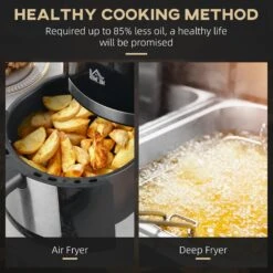HOMCOM Digital Air Fryer 4L - Black -Home Furnishing Serie Shop 6W888c17e7a5647f9 3850dfd4 fa13 4545 b994 4efb1099572f