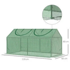 Outsunny Mini Greenhouse 119 X 60 X 60 Cm - Green 13 Outsunny Mini Greenhouse 119 X 60 X 60 Cm - Green -Home Furnishing Serie Shop 6lSa1217e7a564862 jpg
