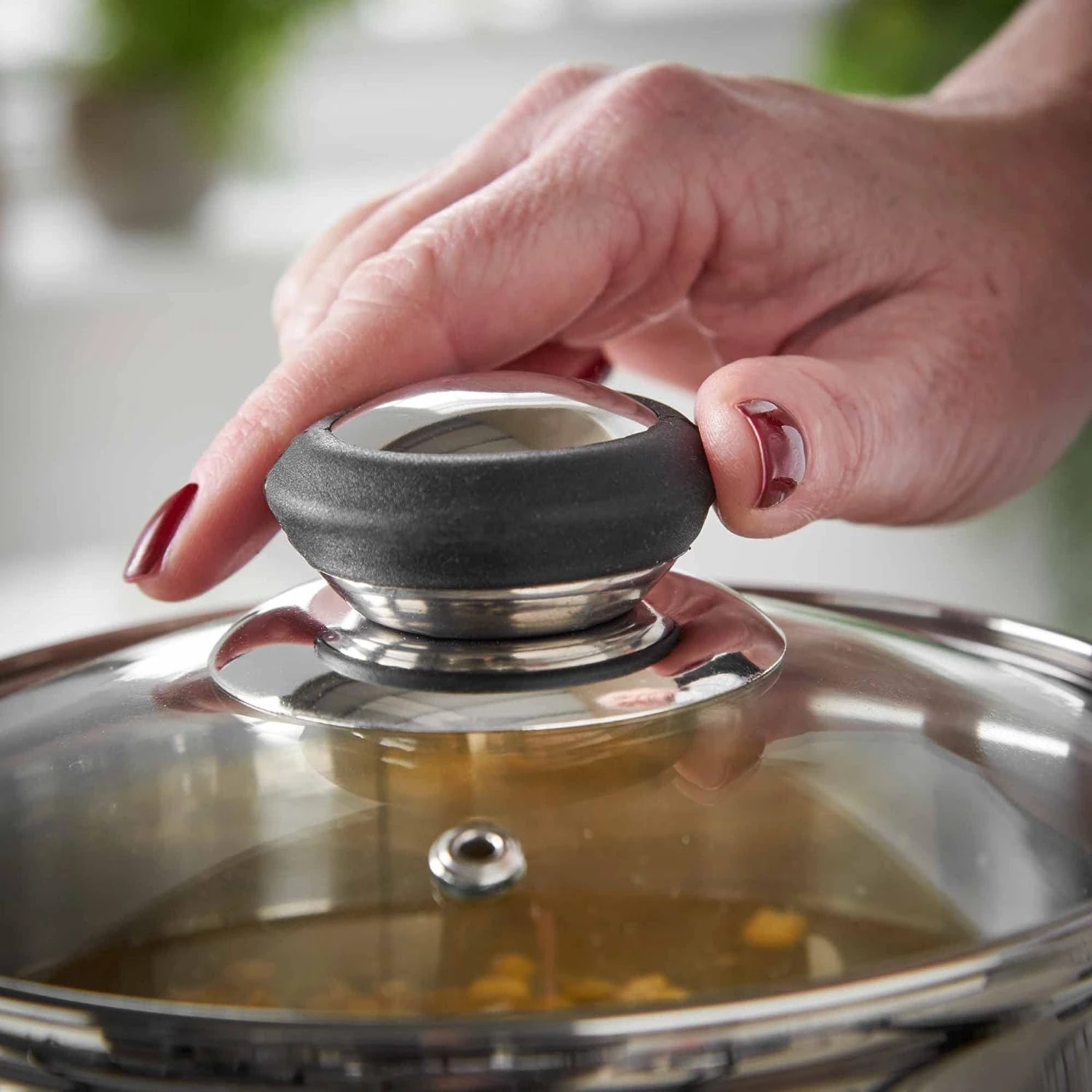 Lewis's Stainless Steel 3 Piece Pan Set With Silica Handles - Silver 9 Lewis's Stainless Steel 3 Piece Pan Set With Silica Handles - Silver - Image 9