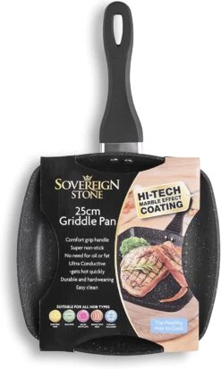 Lewis's Sovereign Stone 25cm Griddle Pan