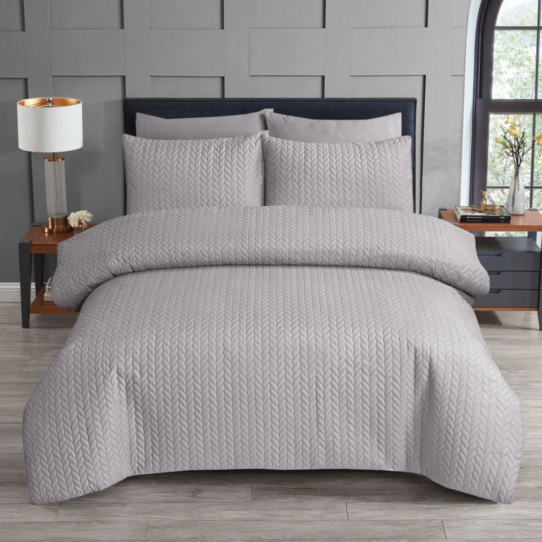 Opus Leaf Pinsonic Duvet Set - Ecru 1 Opus Leaf Pinsonic Duvet Set - Ecru