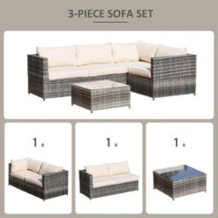 Outsunny Rattan Corner Sofa Set With Coffee Table - Beige 17 Outsunny Rattan Corner Sofa Set With Coffee Table - Beige -Home Furnishing Serie Shop 8Wpa0917fc12b9ab6 jpg