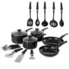 Morphy Richards Equip 14 Piece Pan & Tools Set - Black