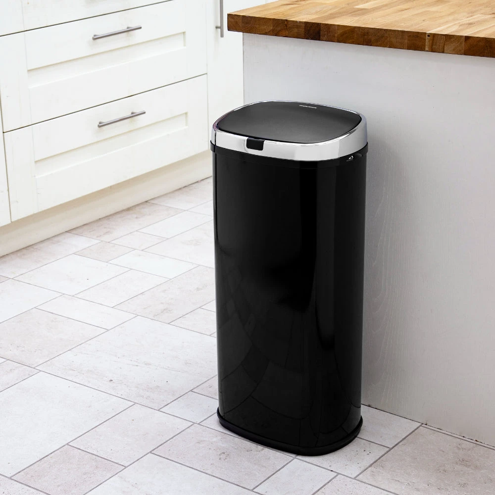 Morphy Richards Square Sensor Bin 50L - Black 2 Morphy Richards Square Sensor Bin 50L - Black - Image 2