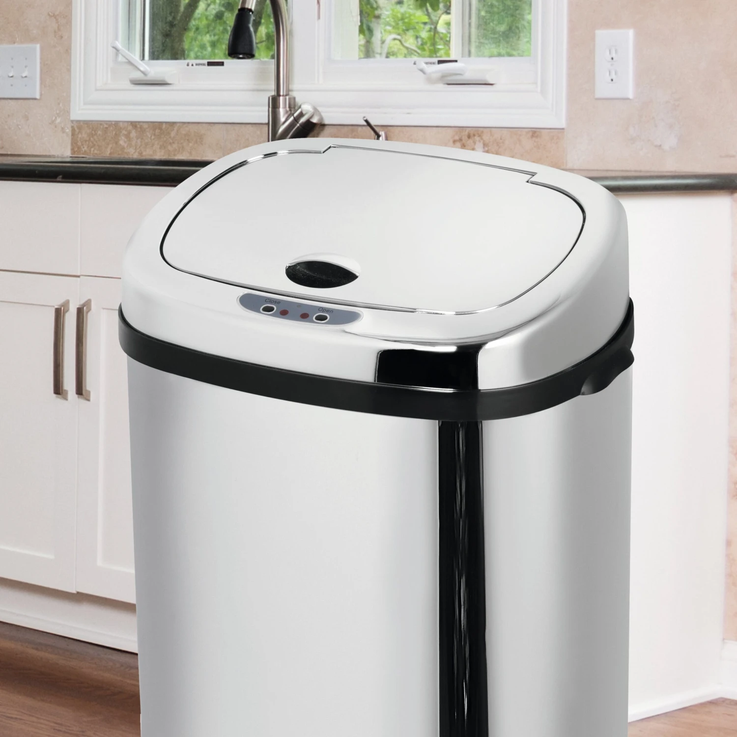 Morphy Richards Square Sensor Bin 50L - Steel 4 Morphy Richards Square Sensor Bin 50L - Steel - Image 4