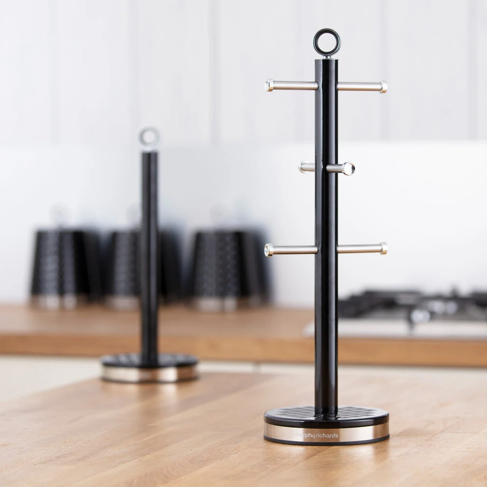 Morphy Richards Dimensions 6 Cup Mug Tree - Black 2 Morphy Richards Dimensions 6 Cup Mug Tree - Black - Image 2