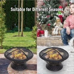 Outsunny Steel Lift-Top Screen Firepit Black 14 Outsunny Steel Lift-Top Screen Firepit Black -Home Furnishing Serie Shop 9T5ae517dc177ea15 c0bd36d8 950d 460d a3bb 14375c690e22