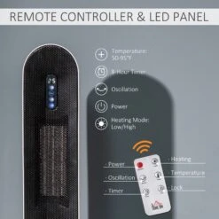 Ceramic Space Heater Indoor Tower Heater With 45 Degree Oscillation Remote Control 24H Timer Tip-Over & Overheating Protection 1200W/2000W PTC Portable Oscillating -Home Furnishing Serie Shop 9a10b877b791c93820a9606dded3f1dc 6c77643b bf8e 4887 8f0c d1d712f6040a