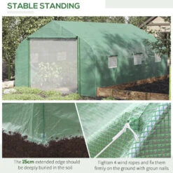 Outsunny Greenhouse Polytunnel 4.47x3x2m - Green -Home Furnishing Serie Shop A4S95d17e70dafc66 jpg