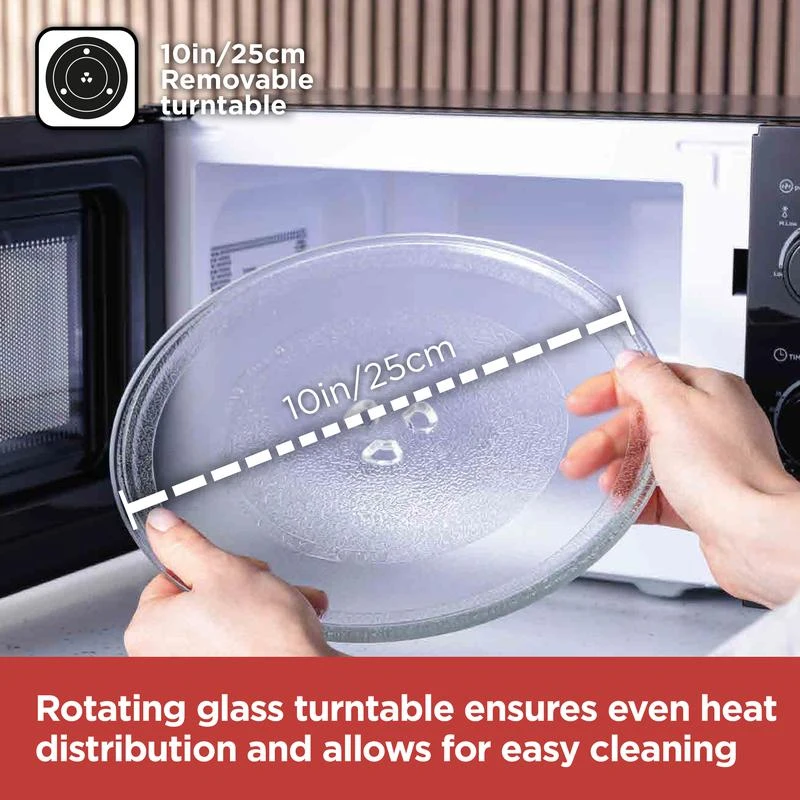 Black & Decker Black+Decker Manual Microwave 800w 20L - Black 8 Black & Decker Black+Decker Manual Microwave 800w 20L - Black - Image 8