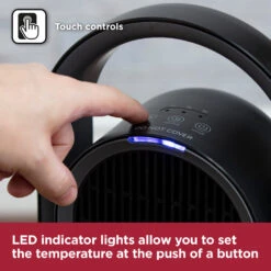 Black & Decker Black+Decker Ceramic Heater 1.8KW - Black -Home Furnishing Serie Shop BXSH37010GB 07