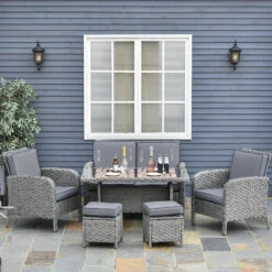 Outsunny Rattan Dining Furniture Set 6 Seater- Grey 20 Outsunny Rattan Dining Furniture Set 6 Seater- Grey -Home Furnishing Serie Shop BYp6ff188ff9589eb jpg