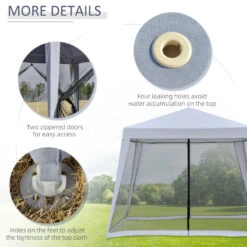 Outsunny 3 X 3 Meter Outdoor Gazebo Garden Canopy Tent Sun Shade Event Shelter With Mesh Screen Side Walls, Grey 27 Outsunny 3 X 3 Meter Outdoor Gazebo Garden Canopy Tent Sun Shade Event Shelter With Mesh Screen Side Walls, Grey -Home Furnishing Serie Shop Bd1b10185948f78c3 jpg